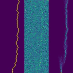 The planted directed polymer; inferring a random walk from noisy images